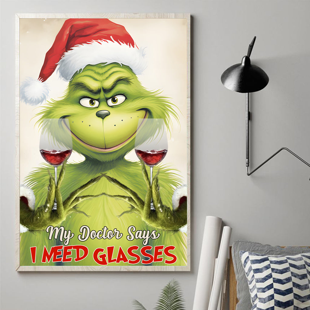 My Doctor Says - Wine Canvas And Poster