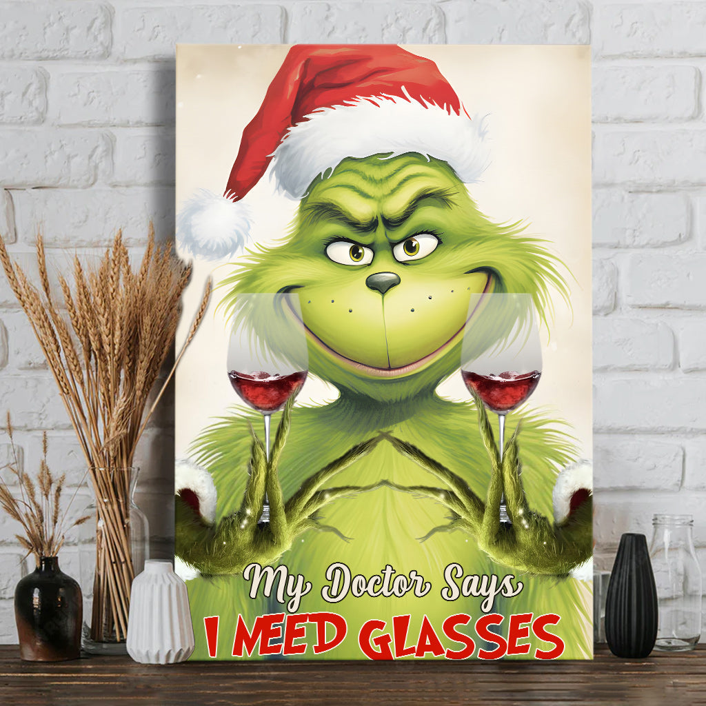 My Doctor Says - Wine Canvas And Poster