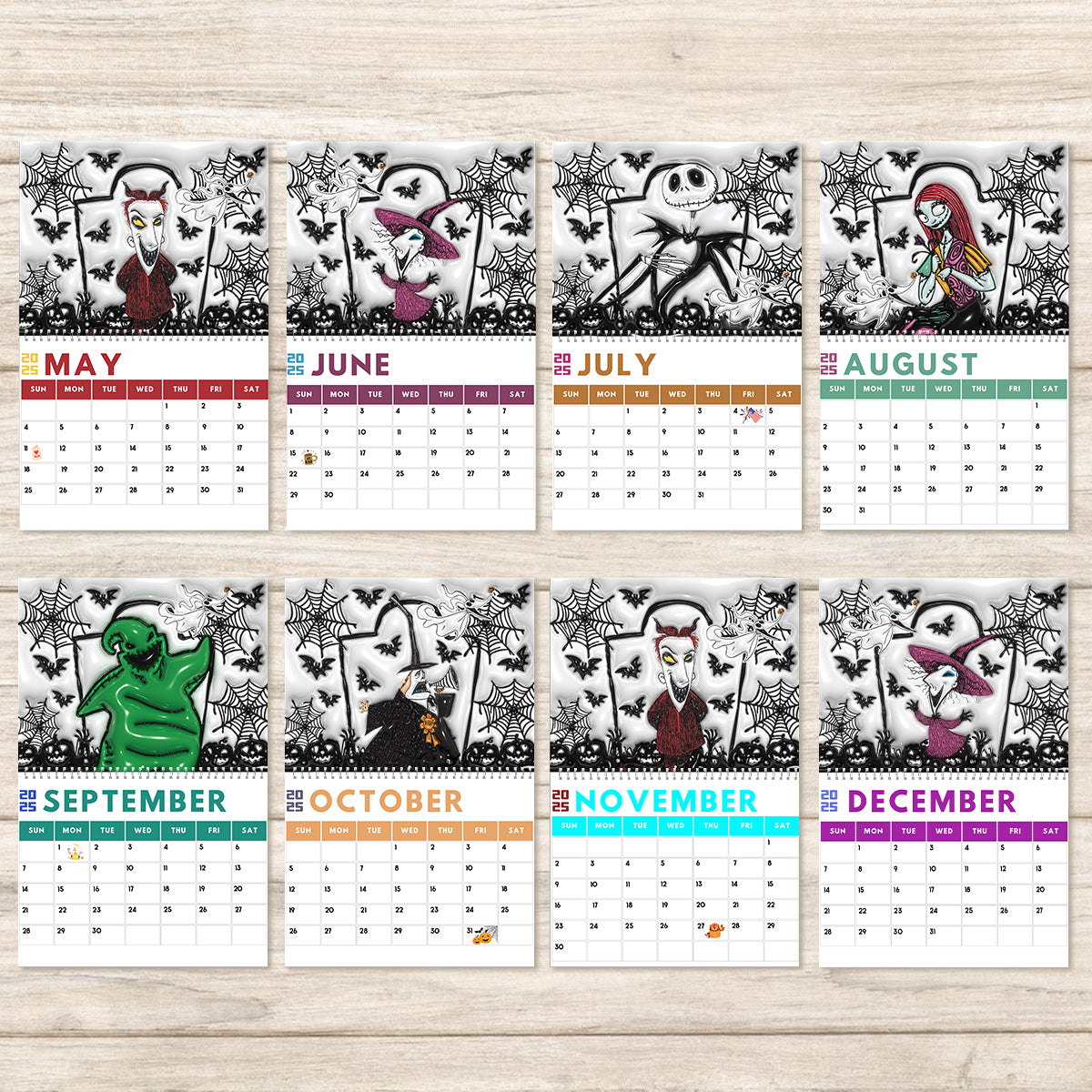 Nightmare Family - Personalized Nightmare Wall Calendar & Desk Calendar
