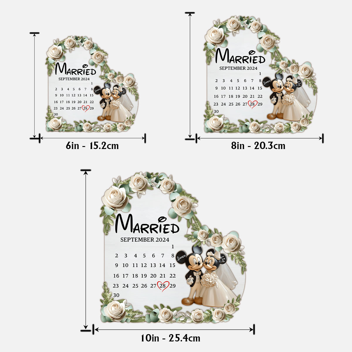 Cute Mouse Married Couple - Personalized Mouse 2 Layered Wood Sign / Wood Plaque