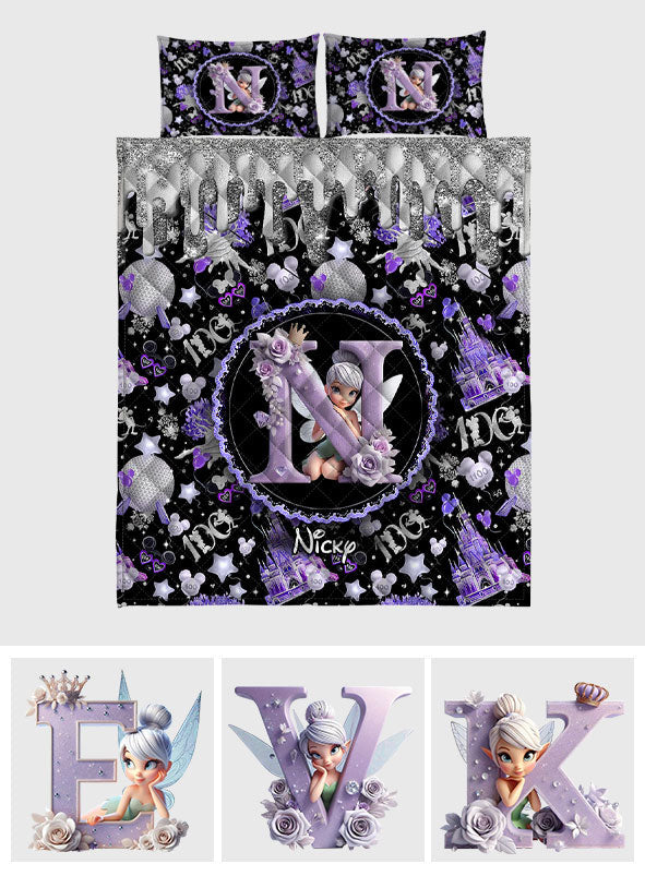 Magic Purple - Personalized Mouse Quilt Set