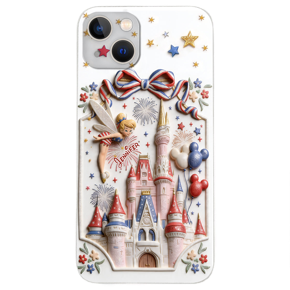 USA 250th Anniversary - Personalized Dream Trip 3D Embossed Leather Phone Case