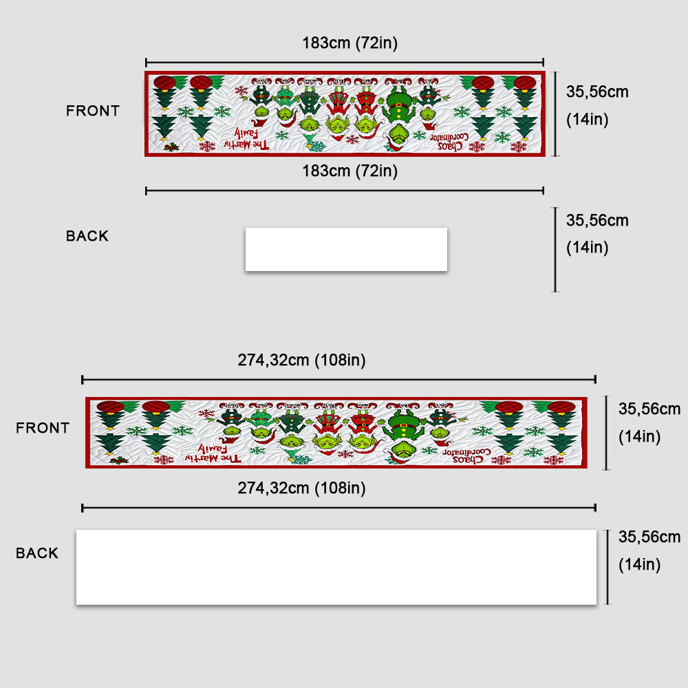 Chaos Coordinator - Personalized Stole Christmas Table Runner