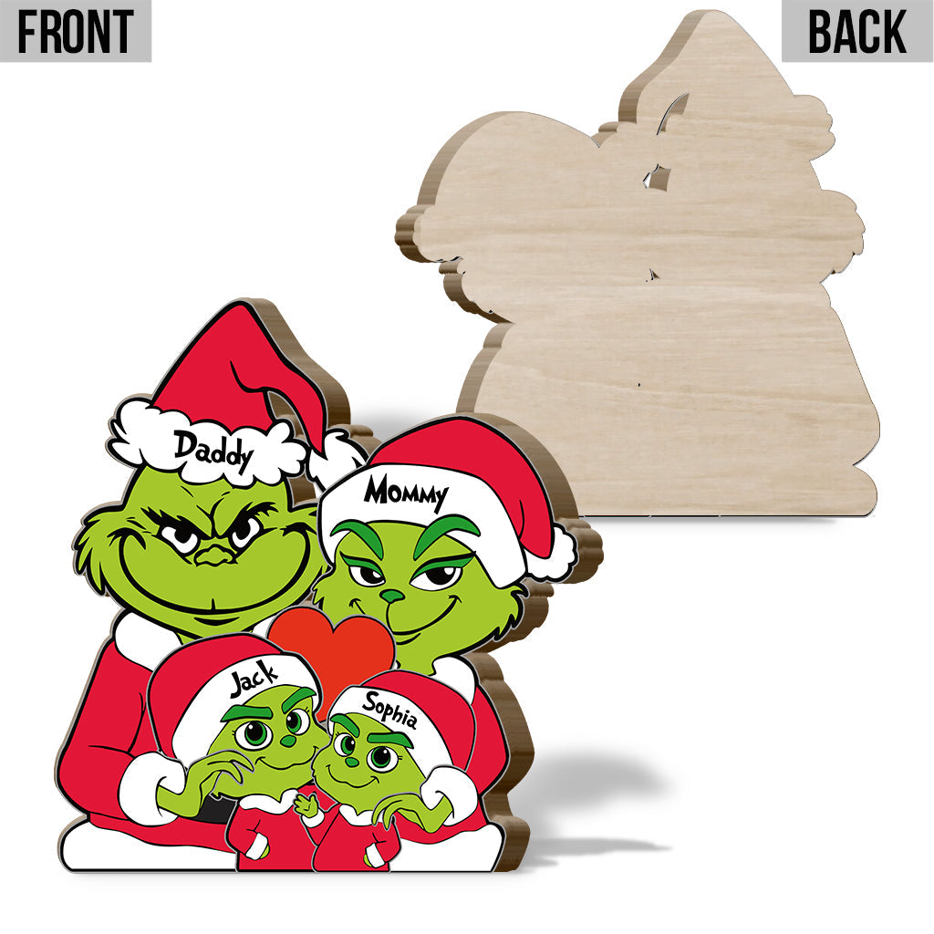Magic Family - Personalized Family Shaped Wooden Puzzle