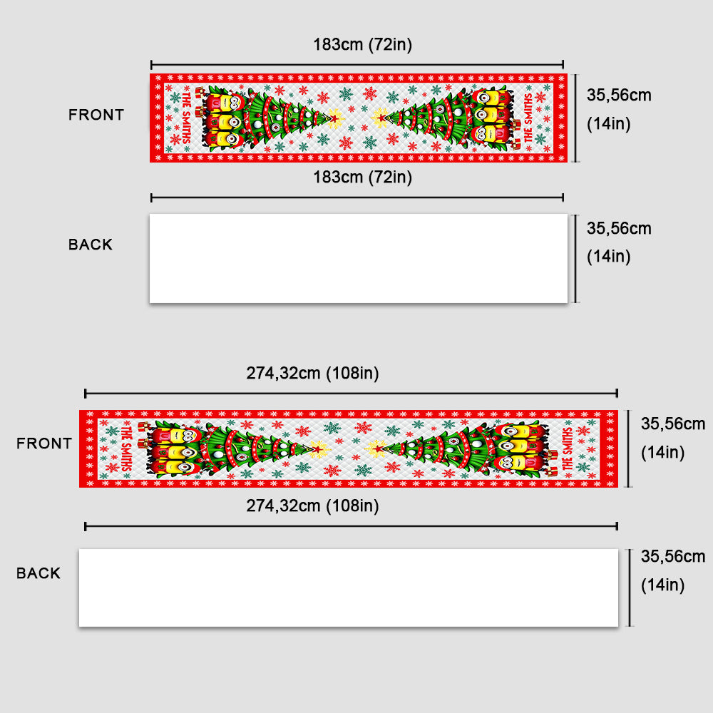 Merry Christmas - Personalized Table Runner