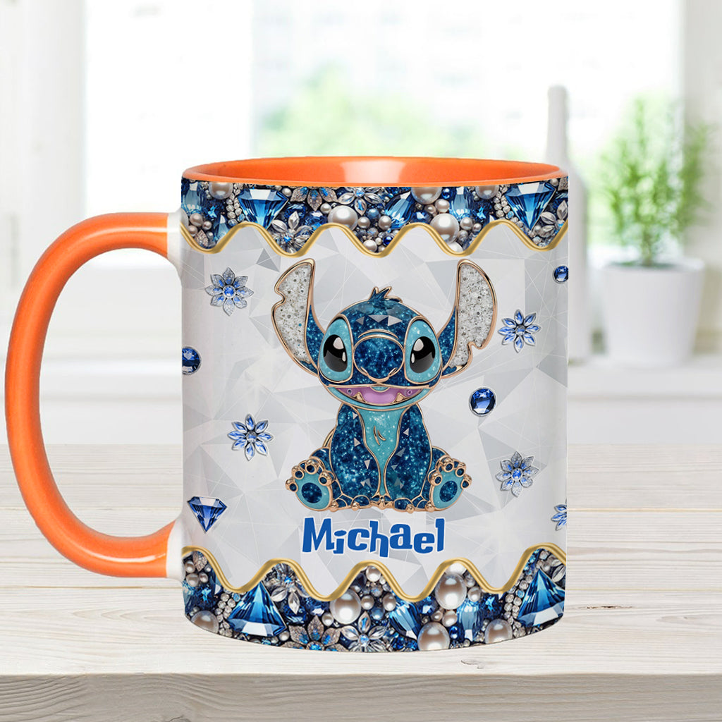 Blue Ohana - Personalized Ohana Accent Mug