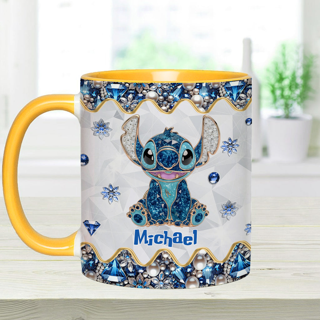 Blue Ohana - Personalized Ohana Accent Mug