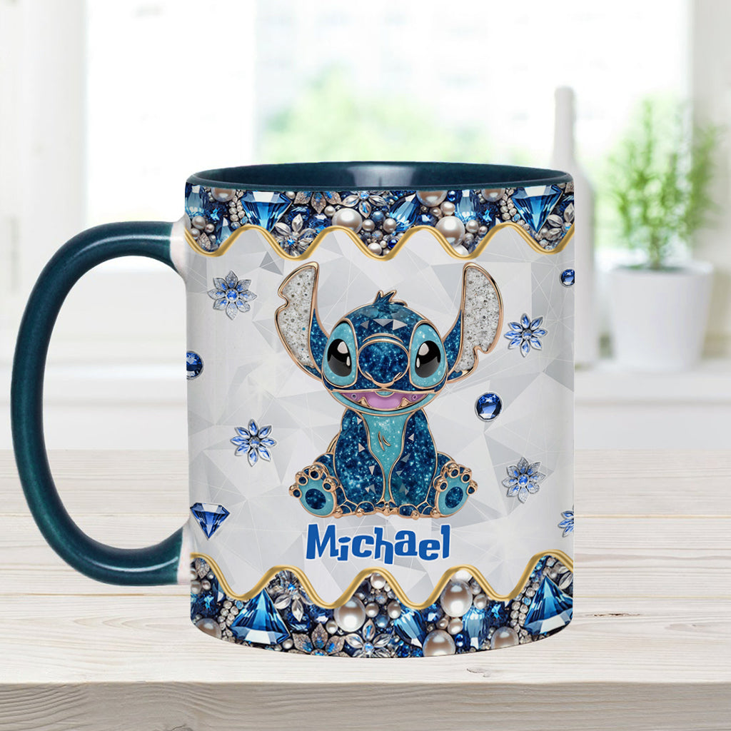 Blue Ohana - Personalized Ohana Accent Mug
