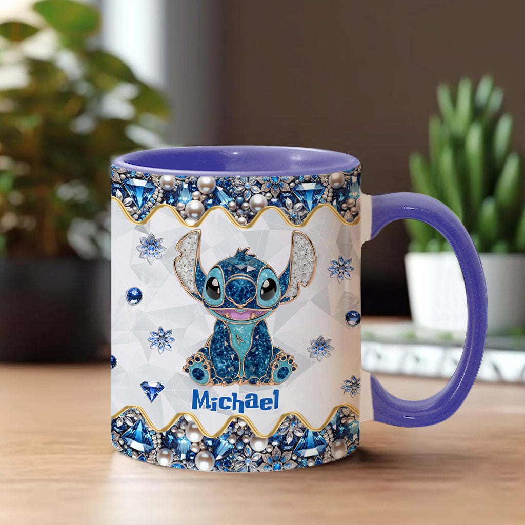 Blue Ohana - Personalized Ohana Accent Mug
