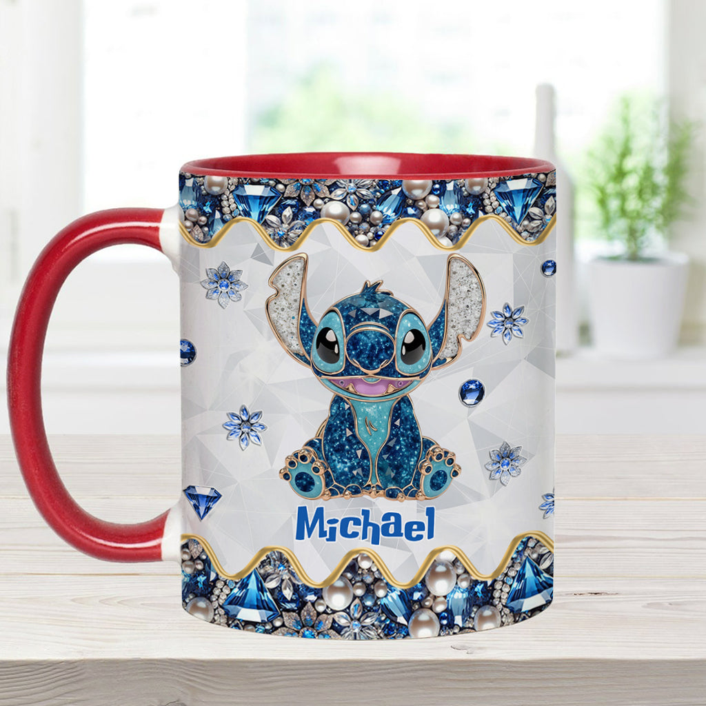 Blue Ohana - Personalized Ohana Accent Mug