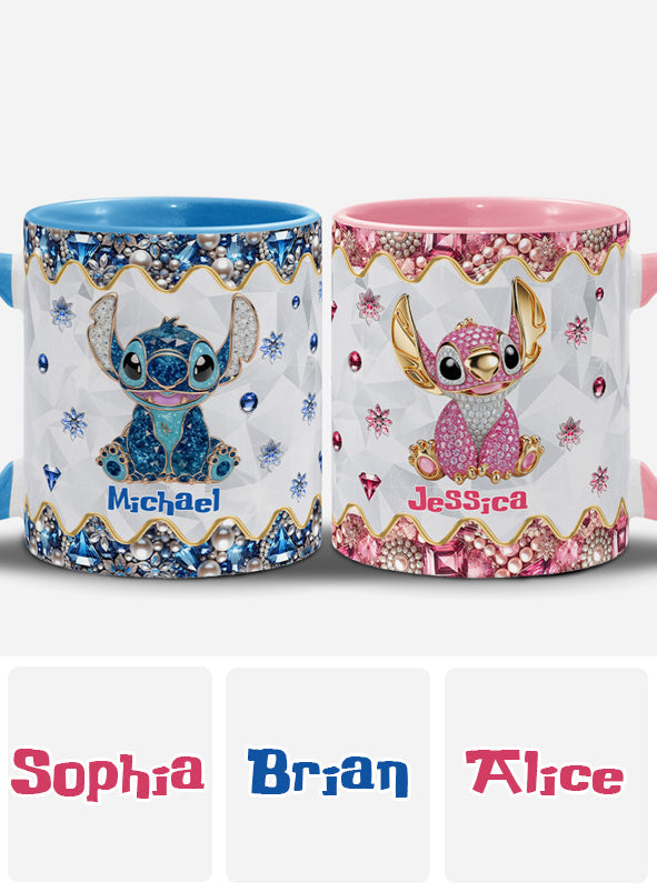Blue Ohana - Personalized Ohana Accent Mug