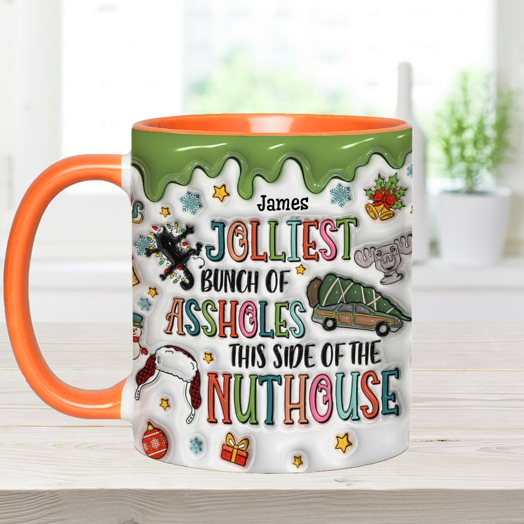 Jolliest - Personalized Accent Mug