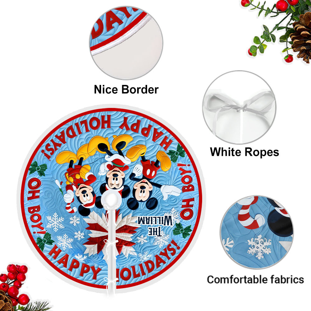 Magic Family - Personalized Mouse Tree Skirt