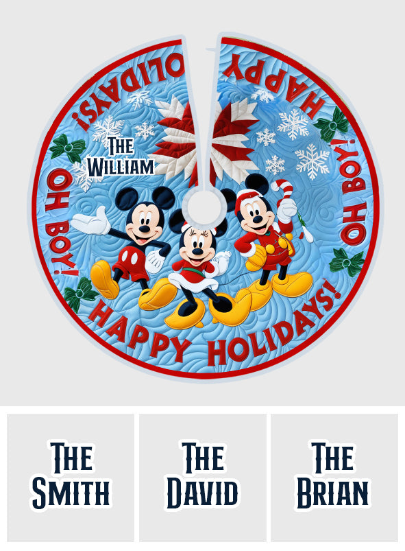 Magic Family - Personalized Mouse Tree Skirt