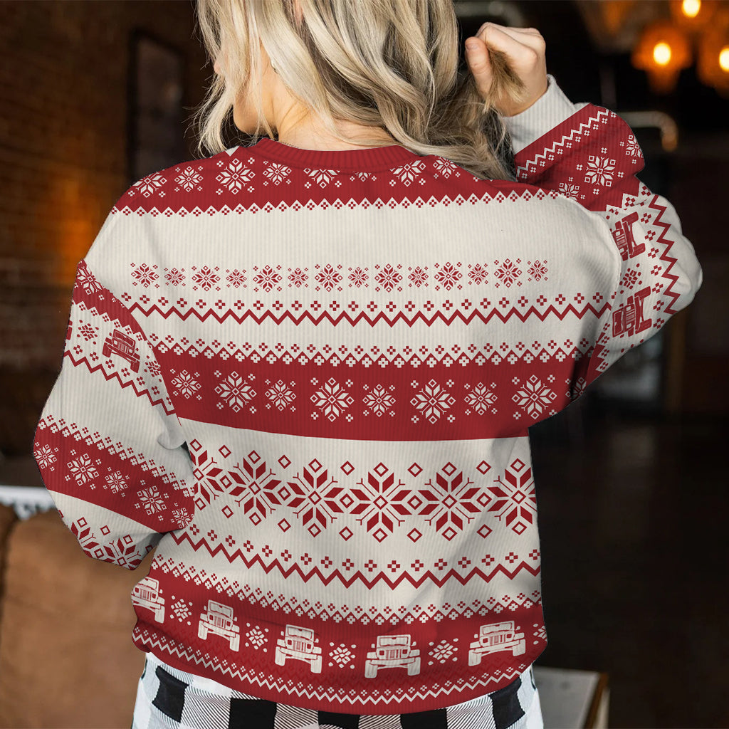 Oh What Fun It Is To Ride - Personalized Car Ugly Sweater