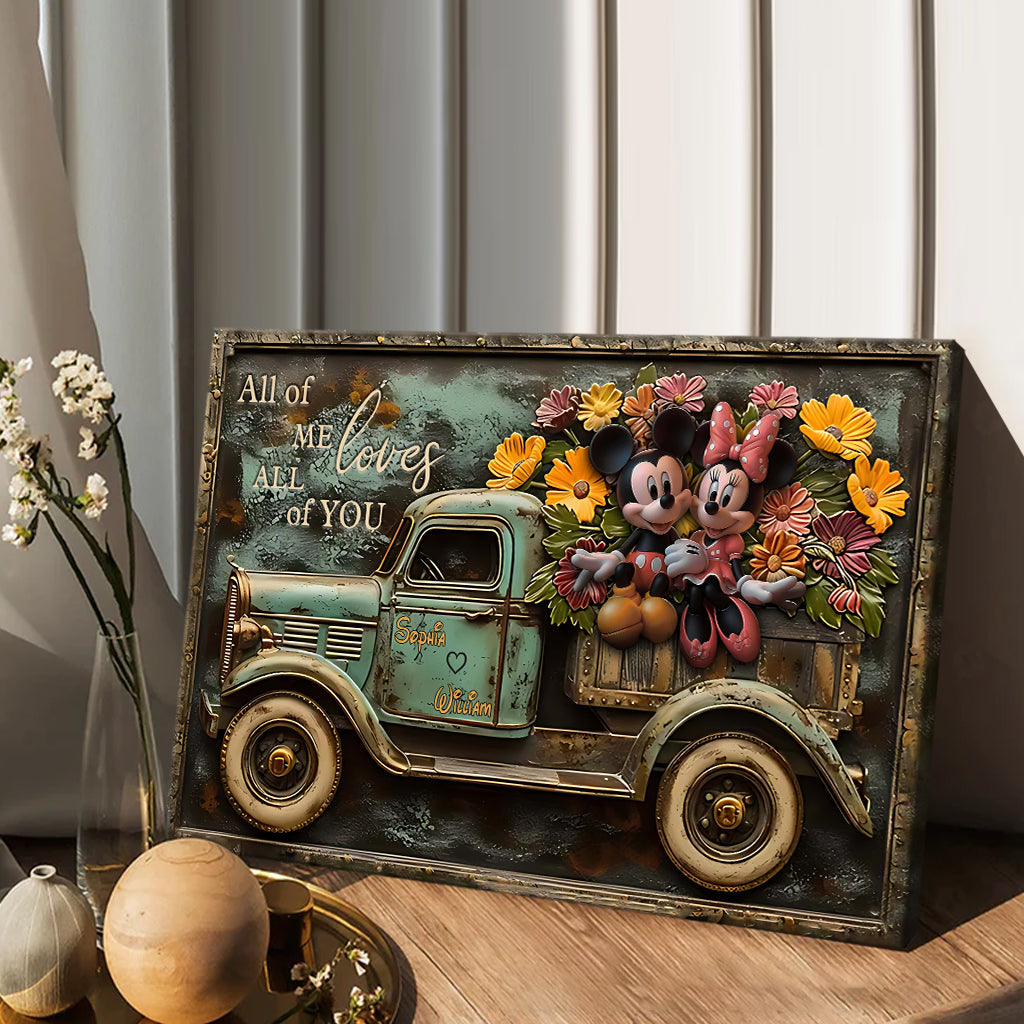 God Blessed The Broken Road That Led Me Straight To You - Personalized Mouse Canvas And Poster
