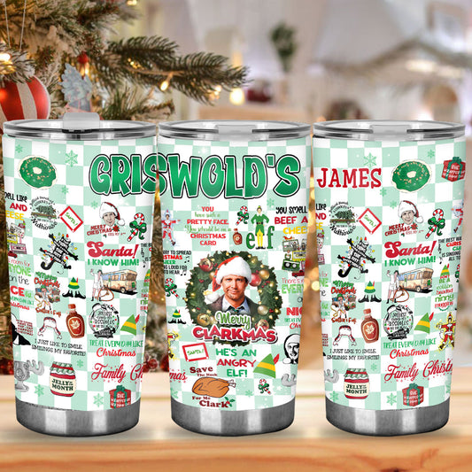 Christmas Movie Watching - Personalized Tumbler