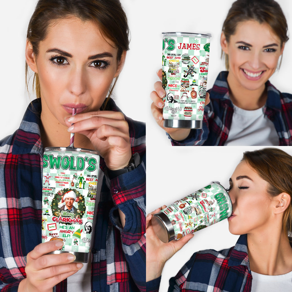 Christmas Movie Watching - Personalized Tumbler