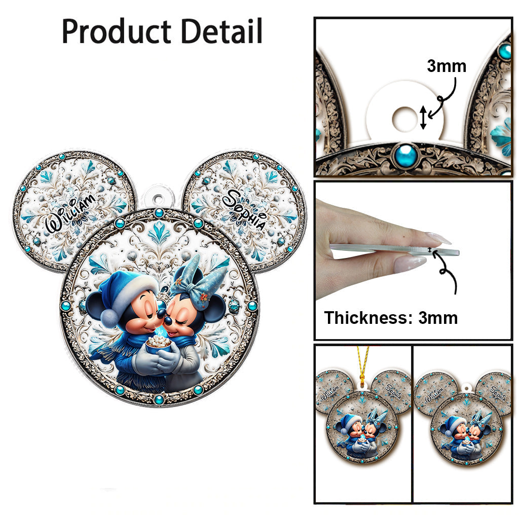 Mouse Couple - Personalized Mouse Ornament