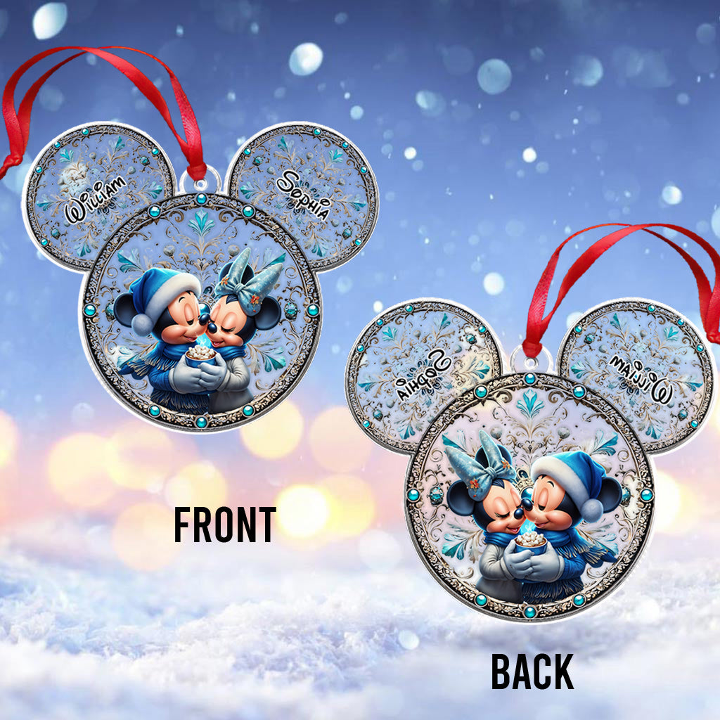 Mouse Couple - Personalized Mouse Ornament