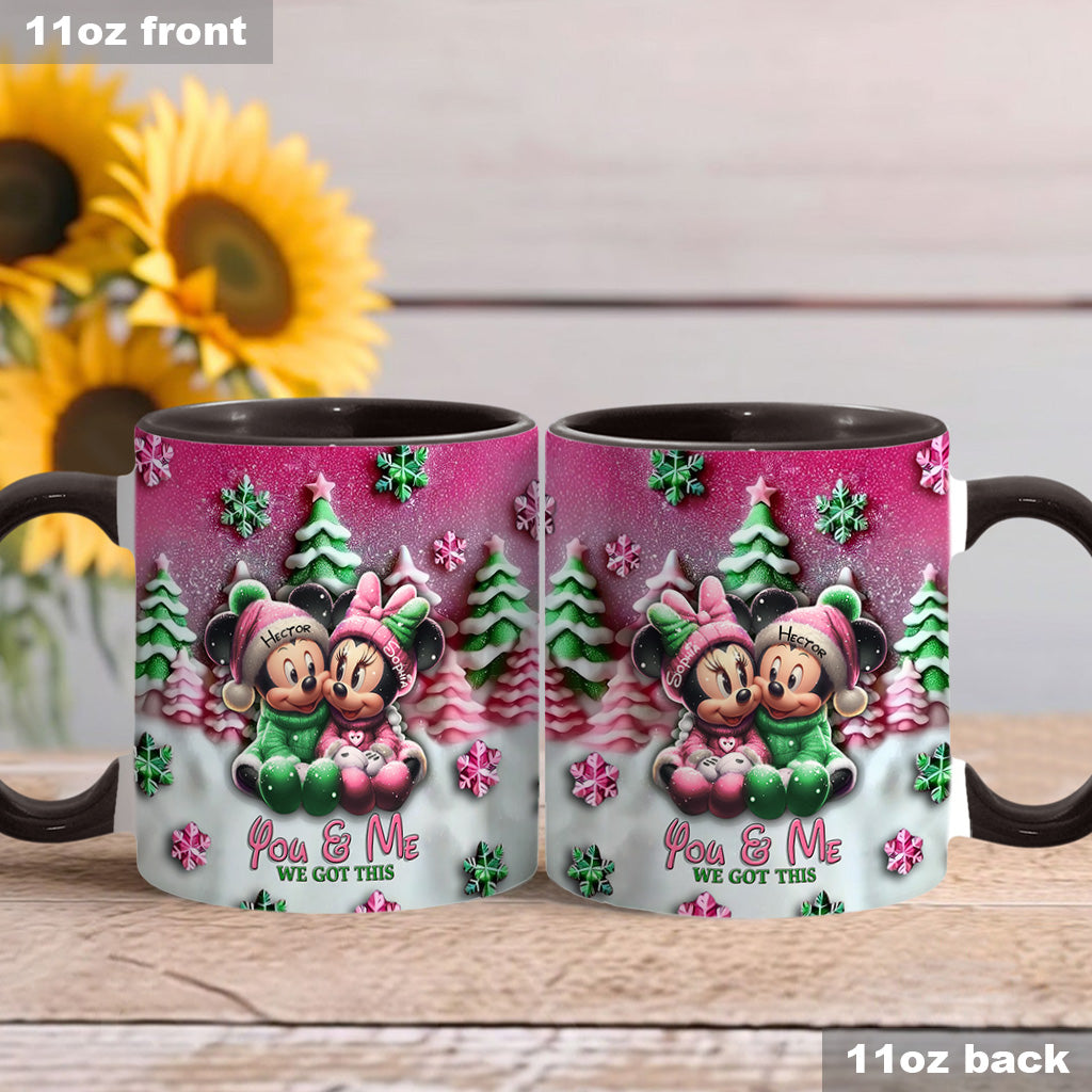 Mouse Couple - Personalized Mouse Accent Mug