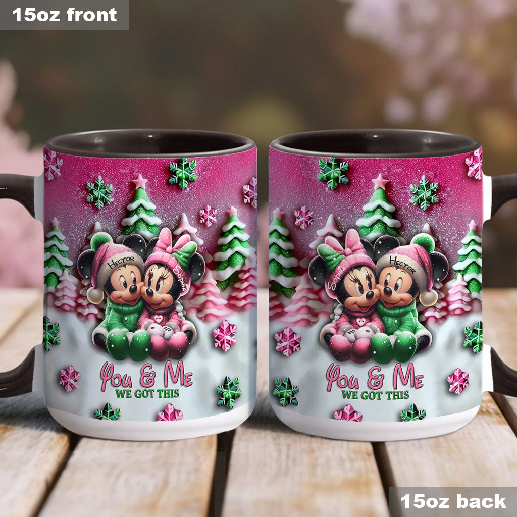 Mouse Couple - Personalized Mouse Accent Mug
