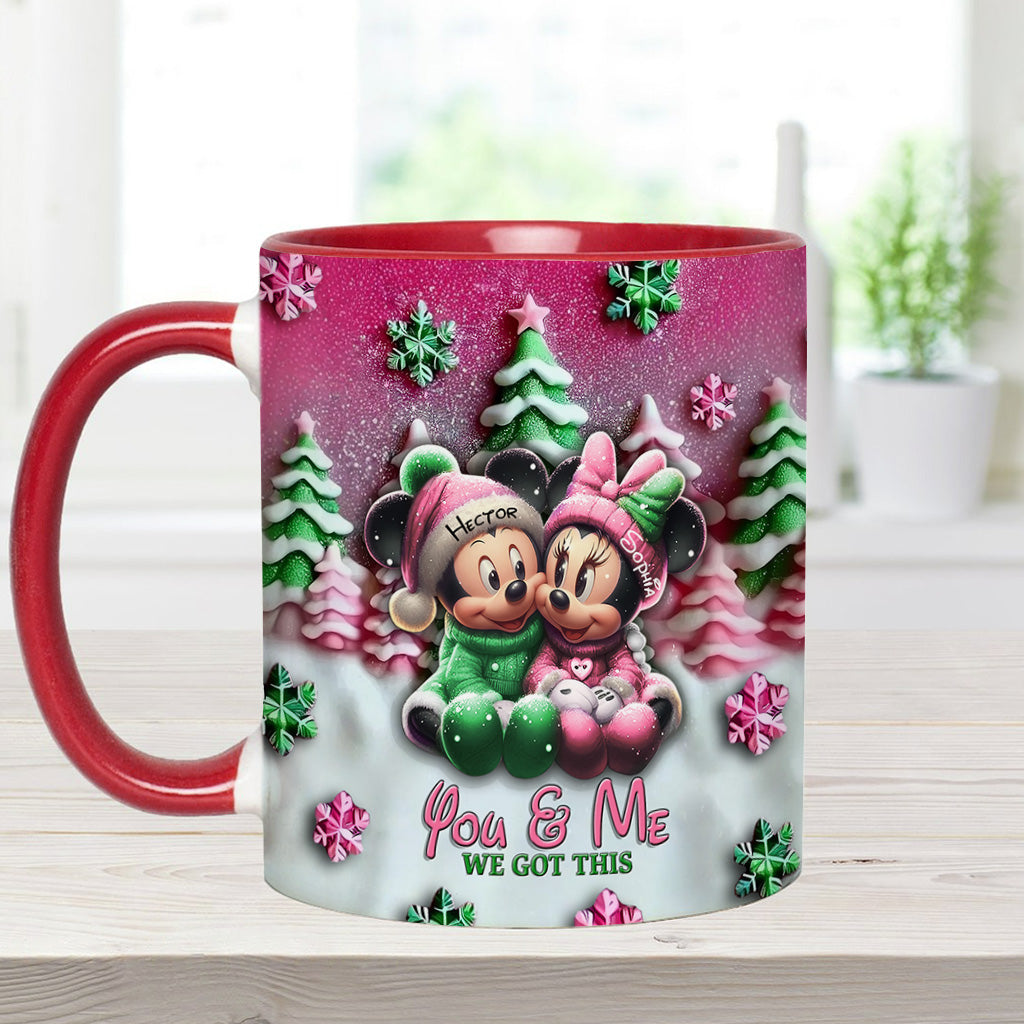 Mouse Couple - Personalized Mouse Accent Mug