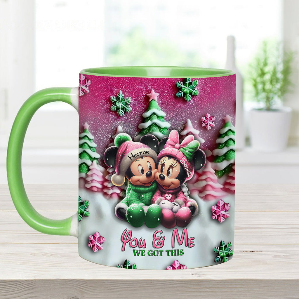 Mouse Couple - Personalized Mouse Accent Mug