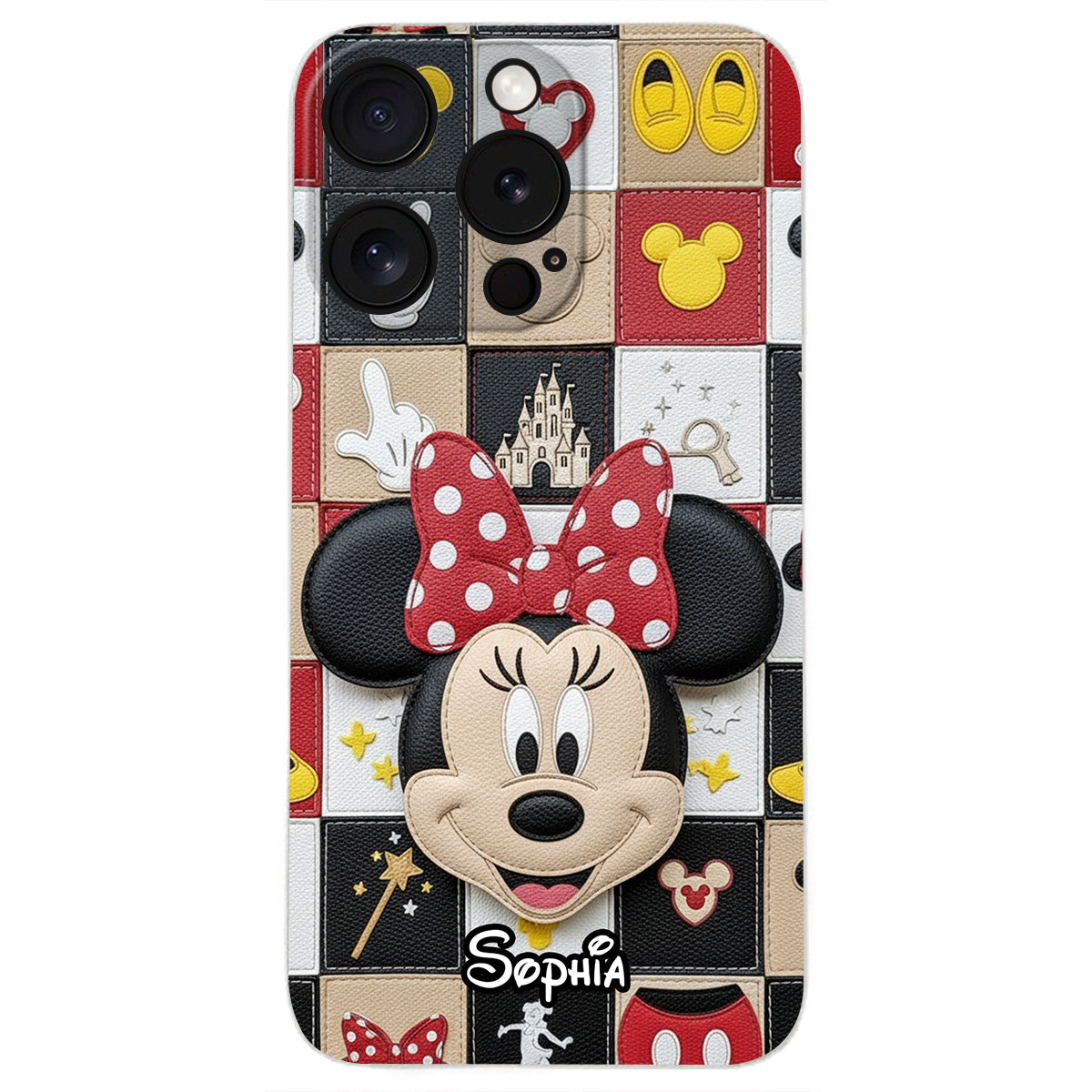Magical Friends - Personalized Mouse Leather Phone Case