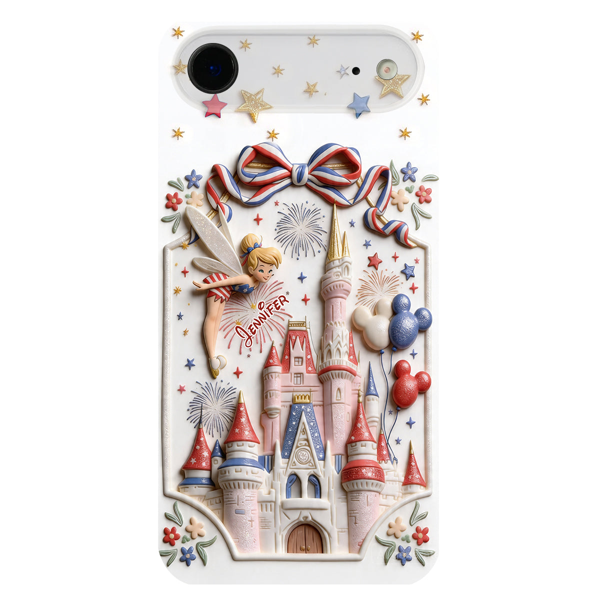 USA 250th Anniversary - Personalized Dream Trip 3D Embossed Leather Phone Case