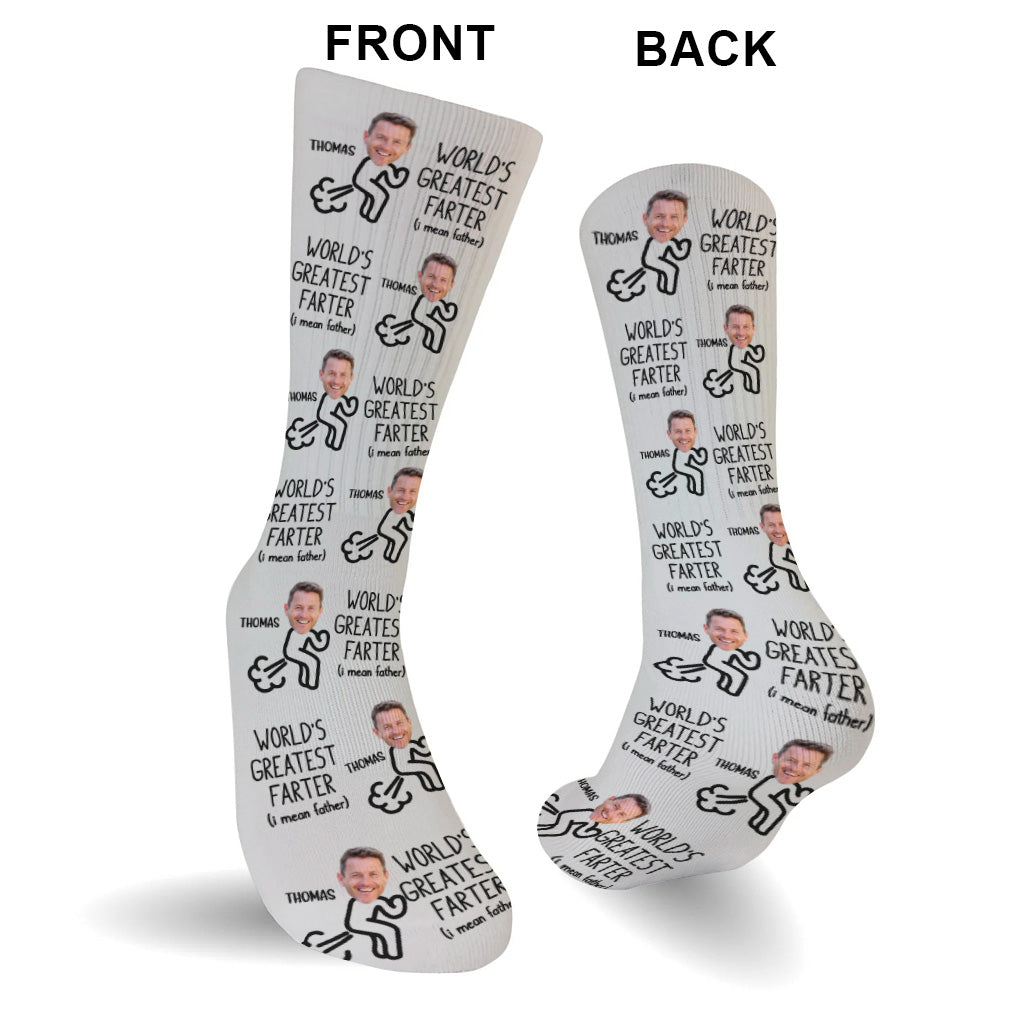 World’s Greatest Farter - Personalized Father Socks