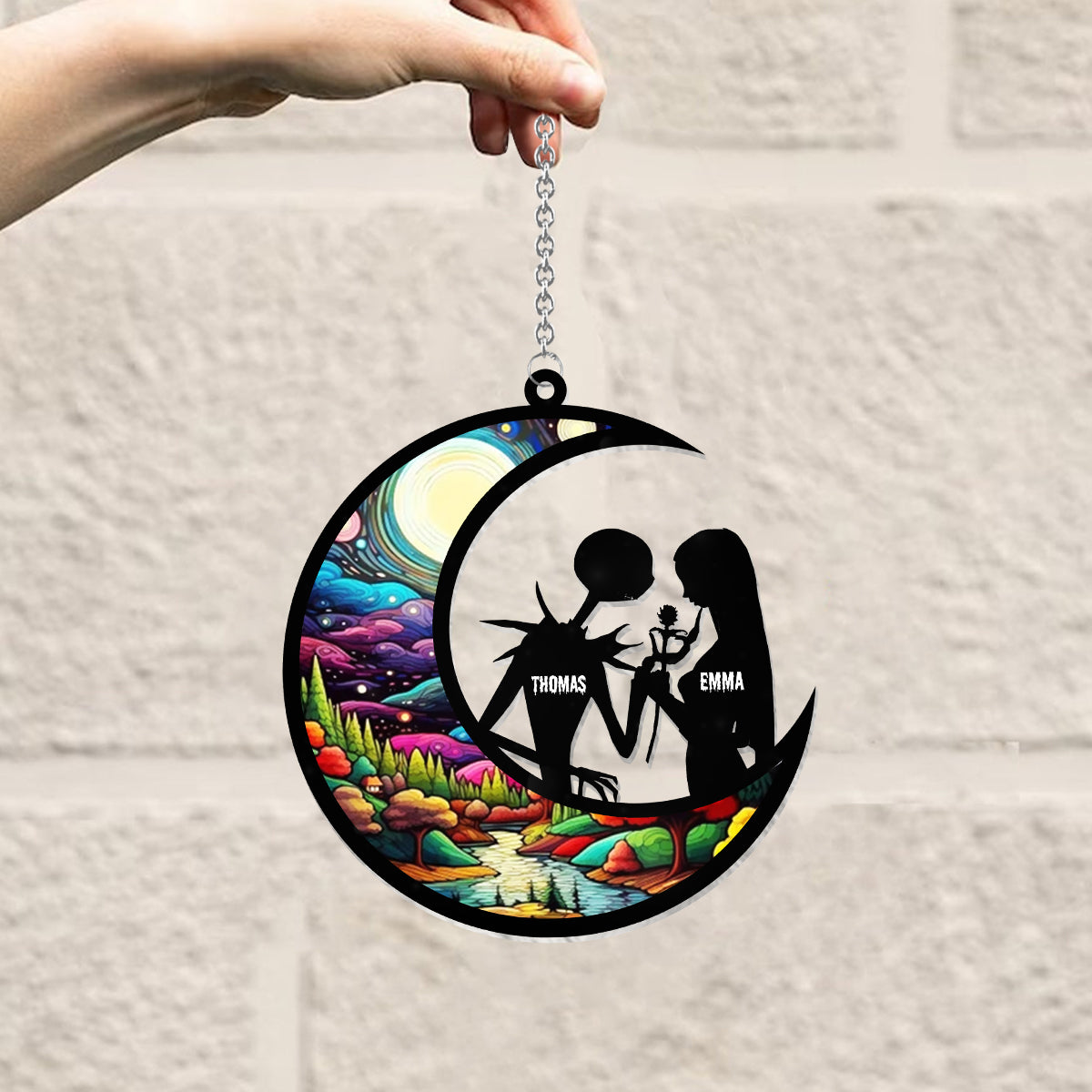 Together Forever - Personalized Nightmare Window Hanging Suncatcher Ornament