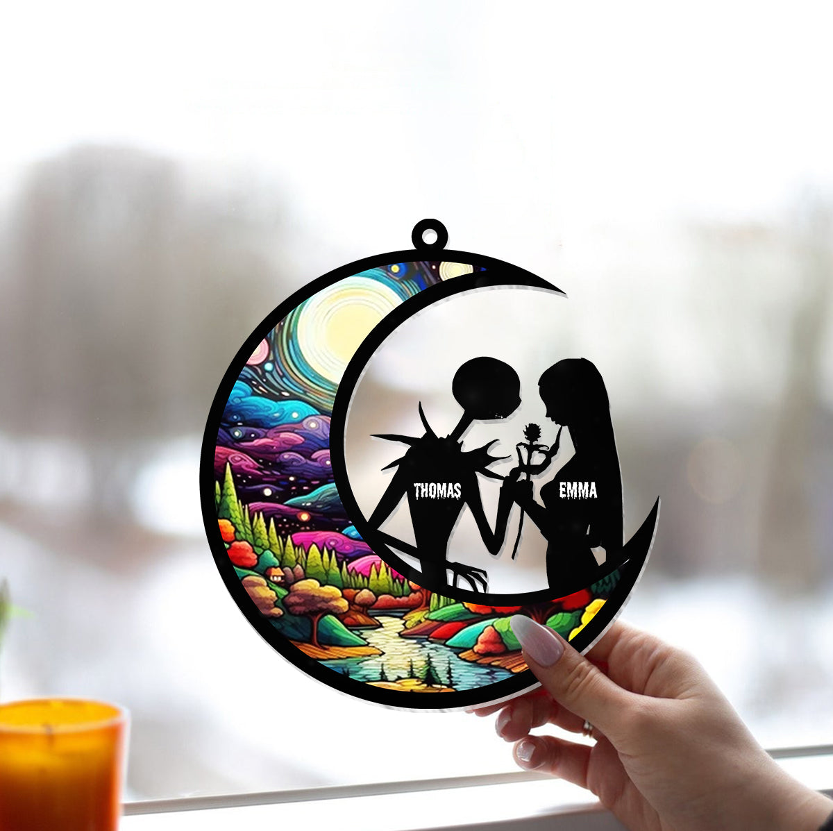 Together Forever - Personalized Nightmare Window Hanging Suncatcher Ornament