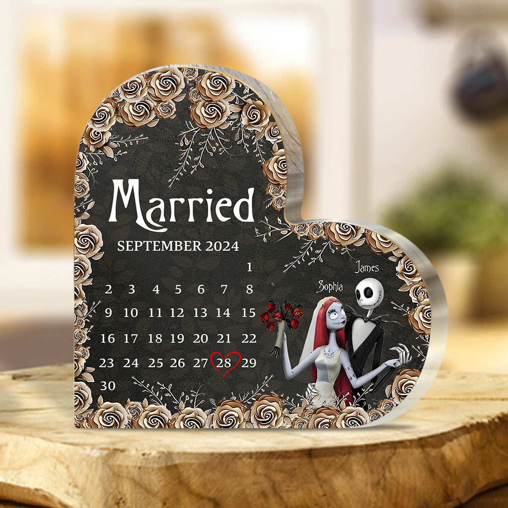 Married - Personalized Nightmare Custom Shaped Acrylic Plaque