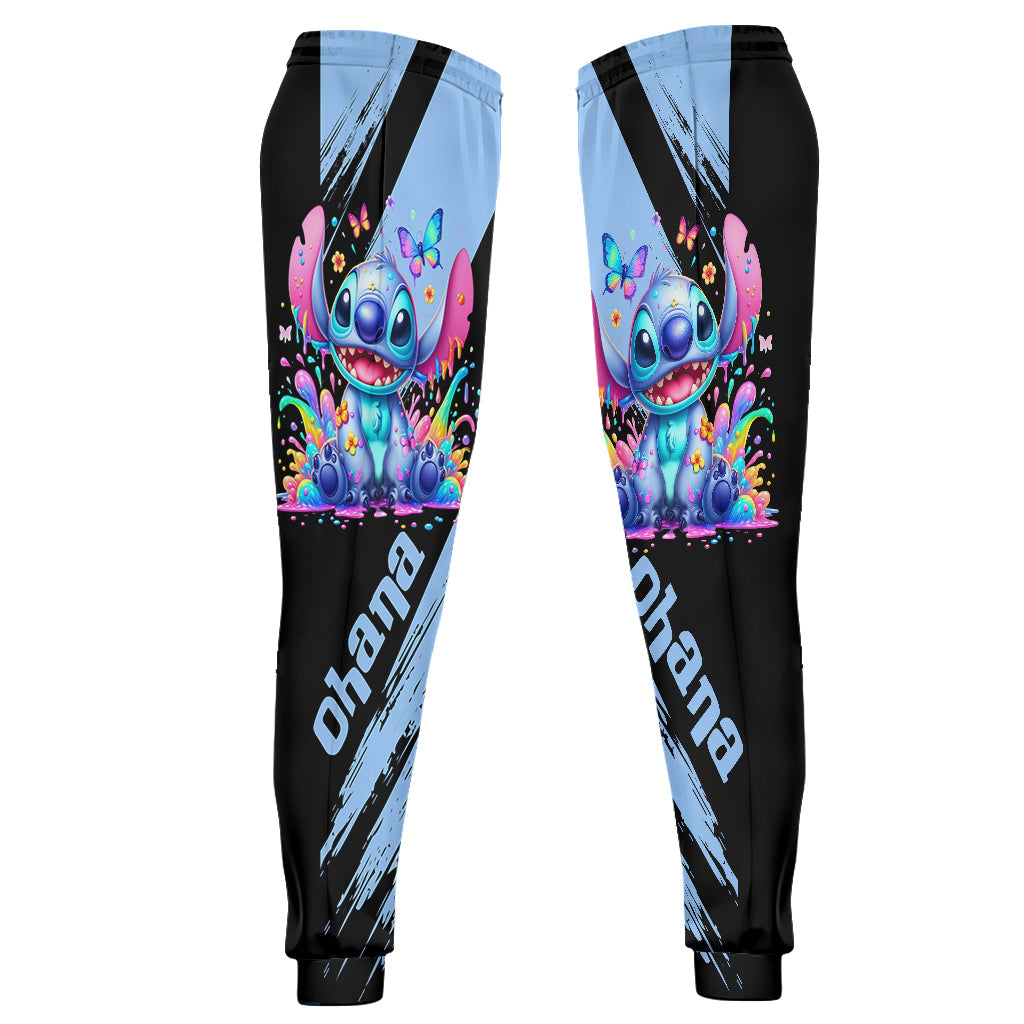 Ohana Colorful Butterfly - Personalized Ohana Hoodie and Sweatpants