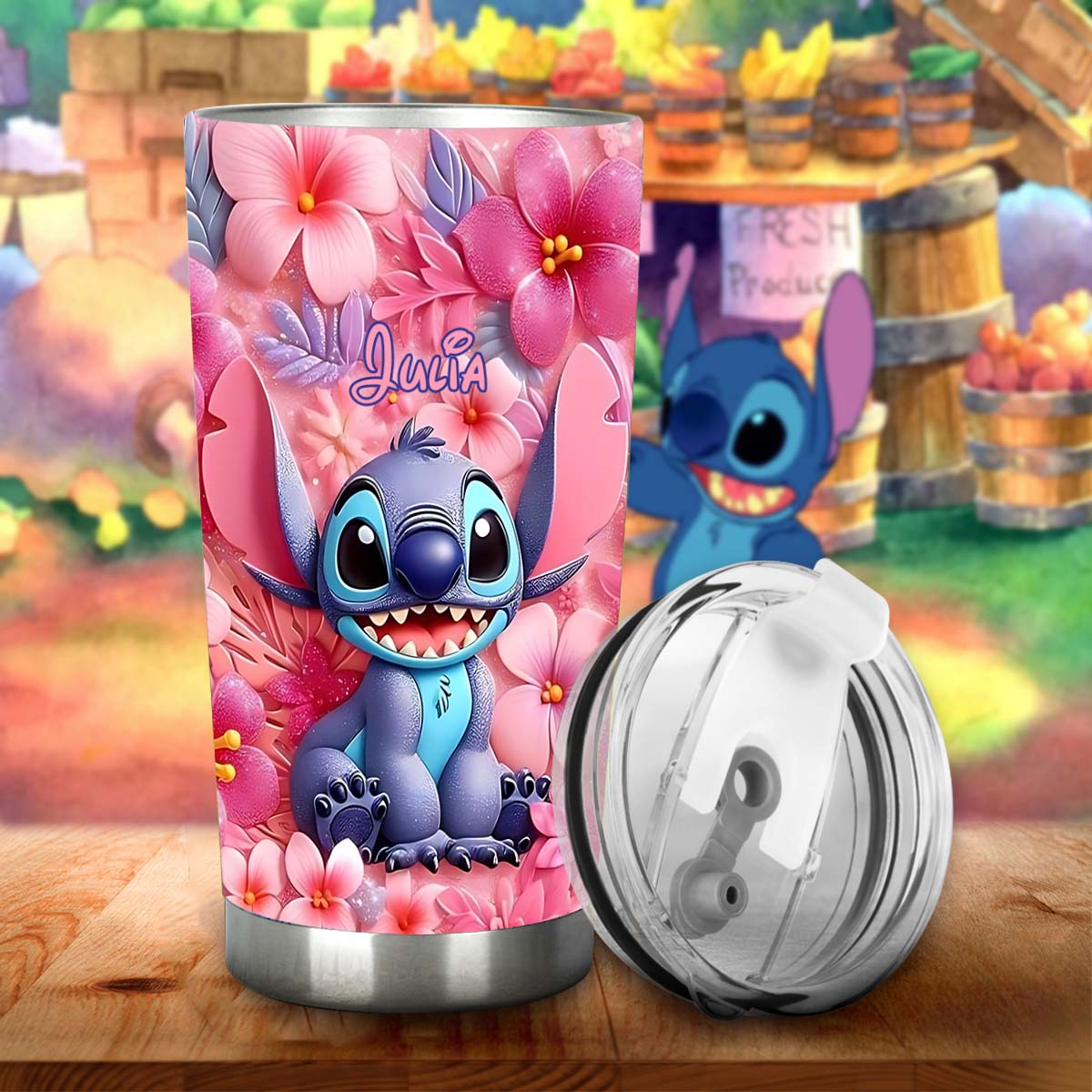 Floral Ohana - Personalized Ohana Tumbler