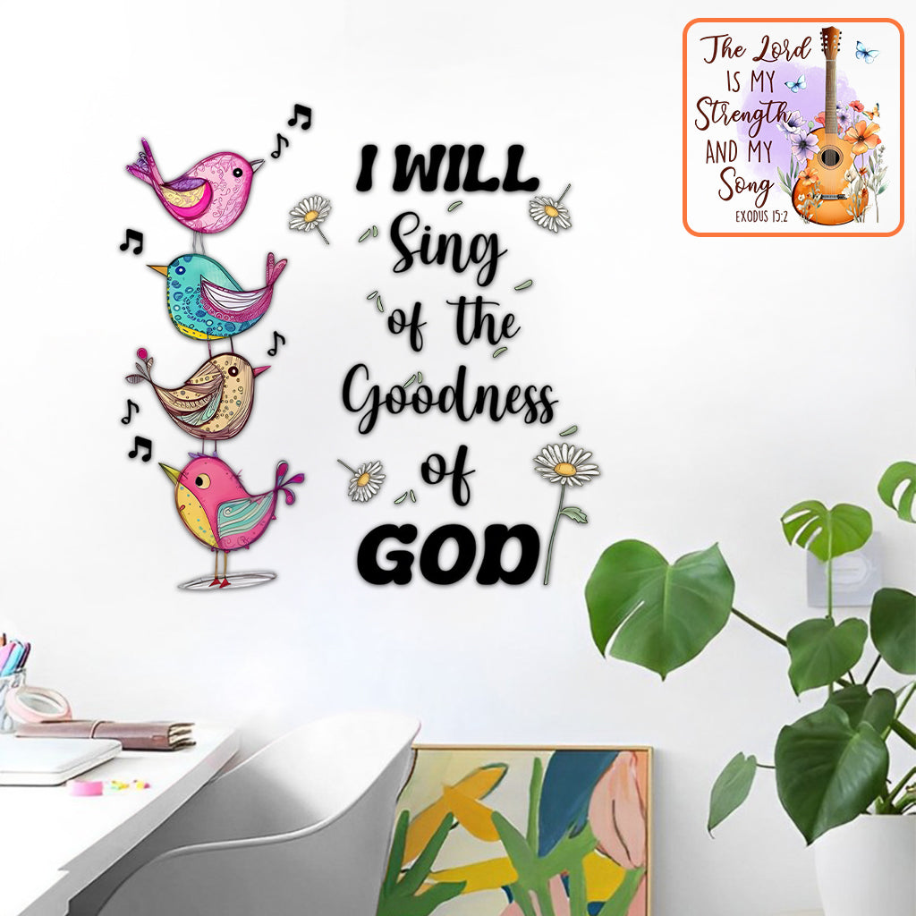 I Will Sing - Personalized Christian Wall Decal