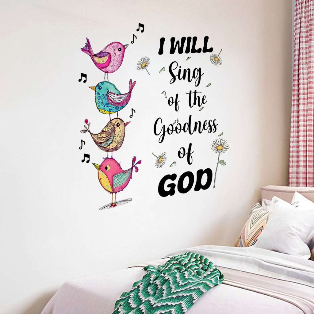 I Will Sing - Personalized Christian Wall Decal