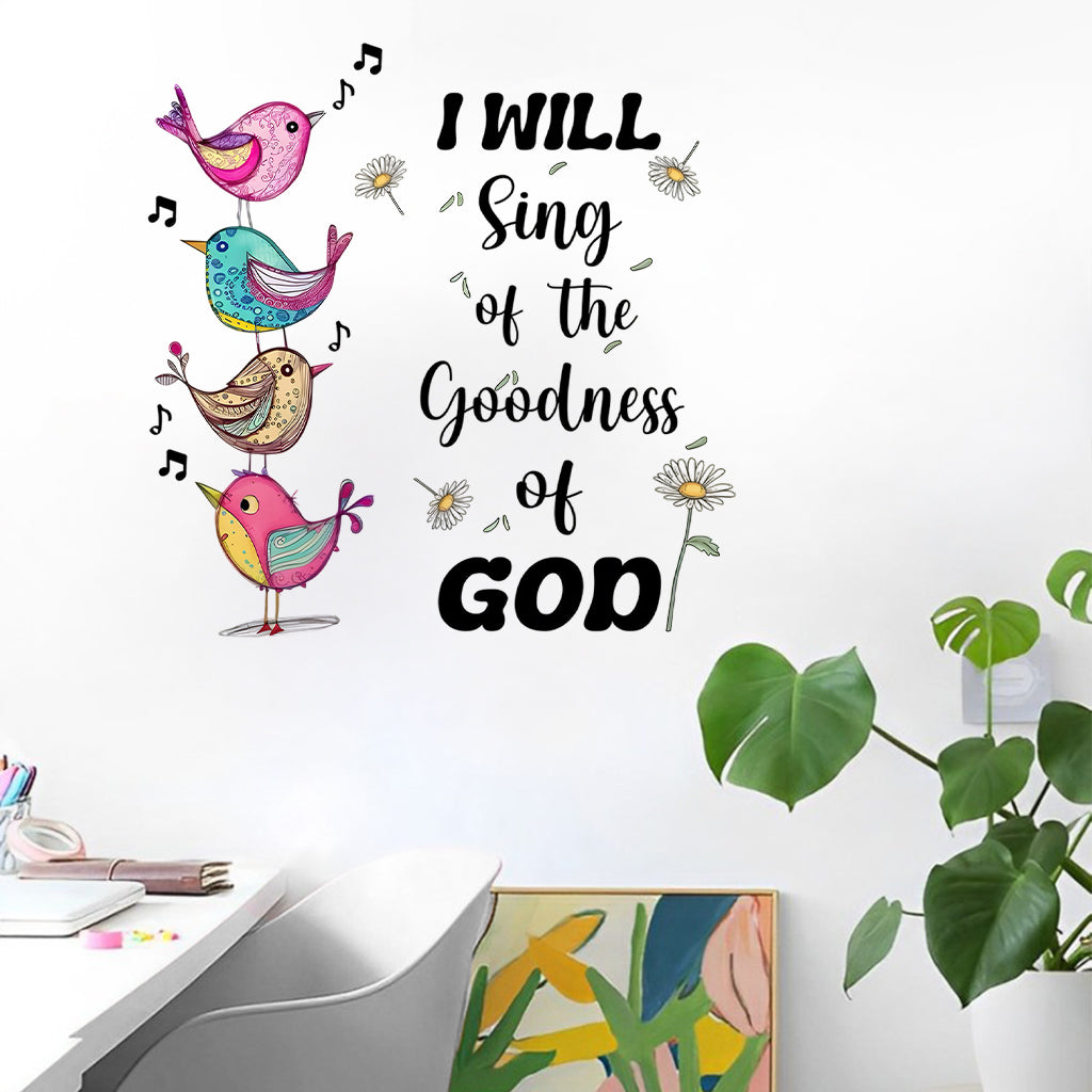 I Will Sing - Personalized Christian Wall Decal