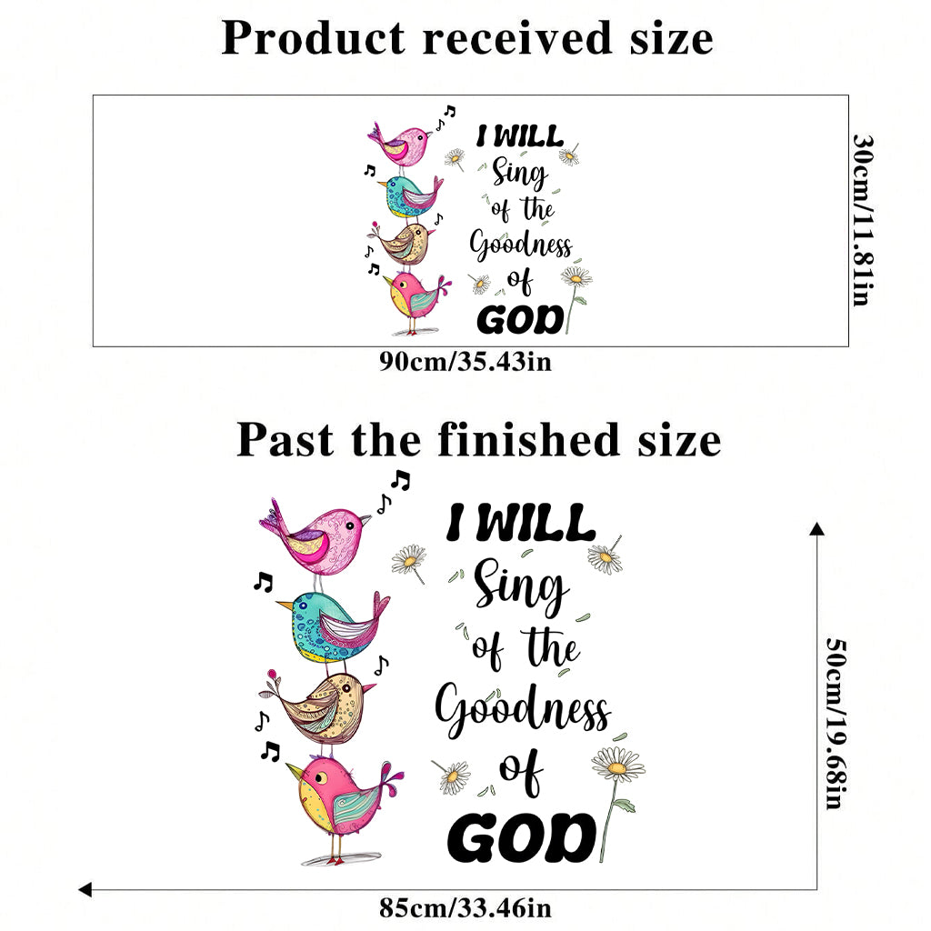 I Will Sing - Personalized Christian Wall Decal