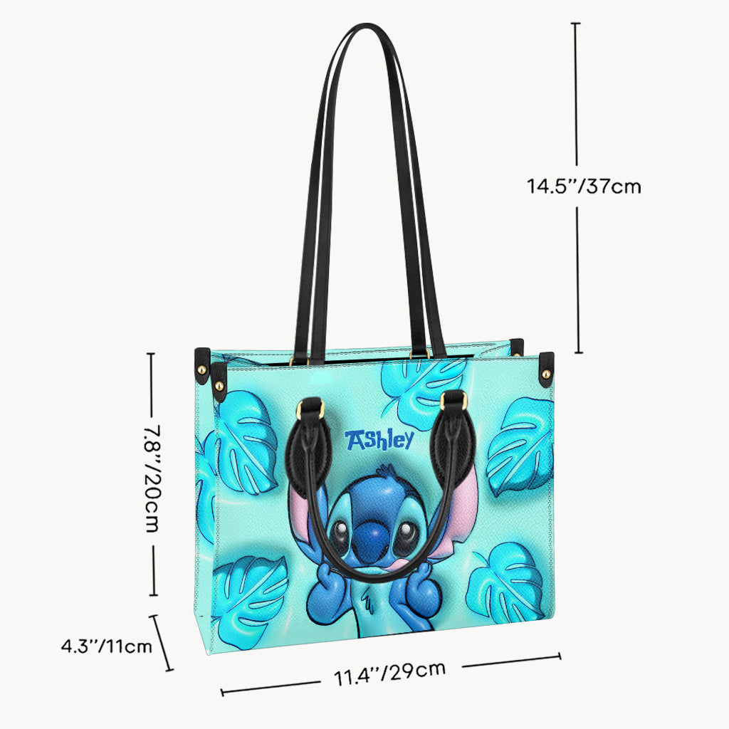 Ohana - Personalized Ohana Leather Handbag