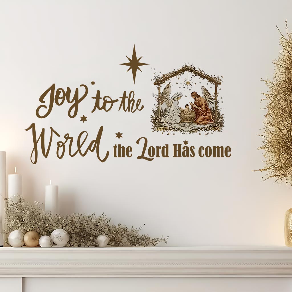 The Lord Has Come - Personalized Christian Wall Decal