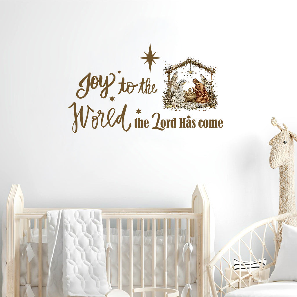 The Lord Has Come - Personalized Christian Wall Decal