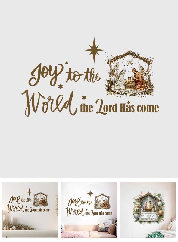 The Lord Has Come - Personalized Christian Wall Decal