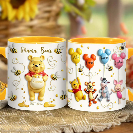 Mama Bear - Personalized Mouse Accent Mug