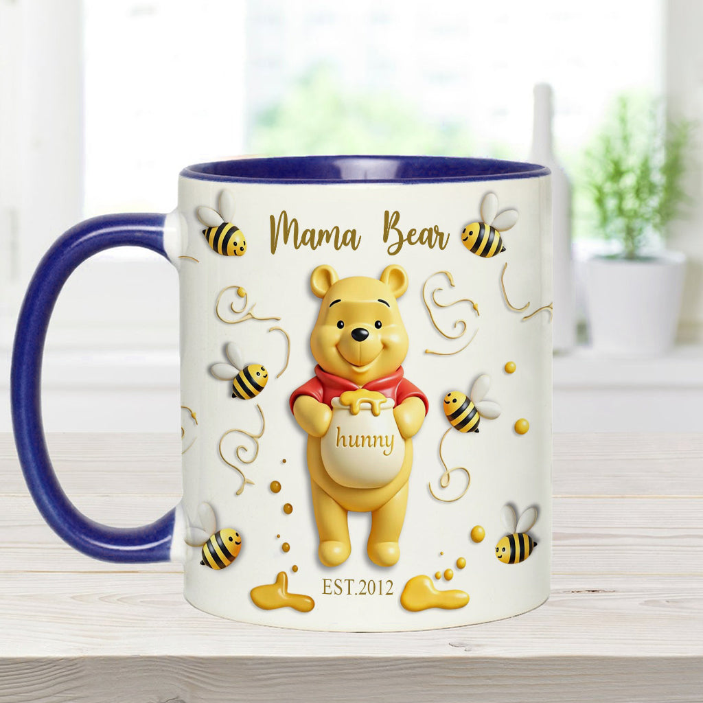 Mama Bear - Personalized Mouse Accent Mug