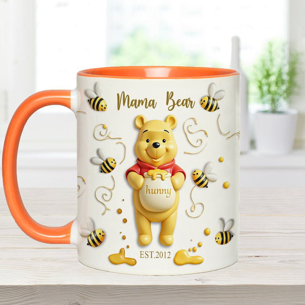 Mama Bear - Personalized Mouse Accent Mug