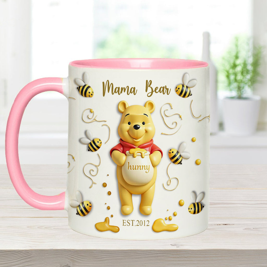 Mama Bear - Personalized Mouse Accent Mug