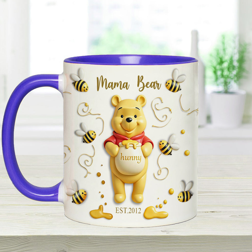 Mama Bear - Personalized Mouse Accent Mug