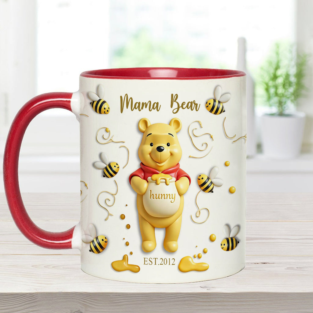 Mama Bear - Personalized Mouse Accent Mug